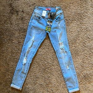 Light wash, jeans, blue, brand new, push-up, size 3 (skinny)